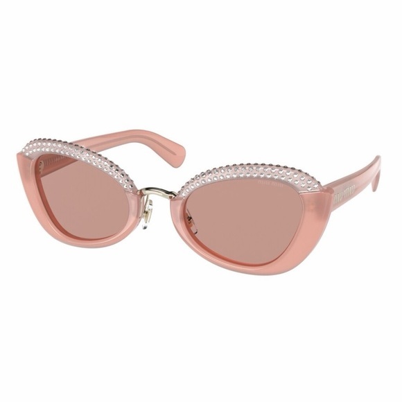 Miu Miu Mu 05ws - 03x08m Pink Women’s Butterfly Sunglasses Nwt